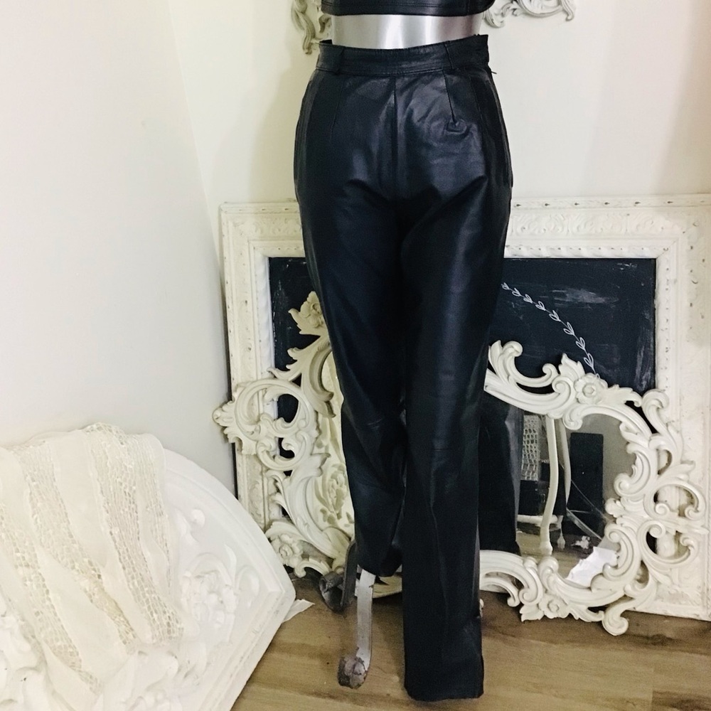 VINTAGE Michael Hoban North Beach Noir Leather Pants